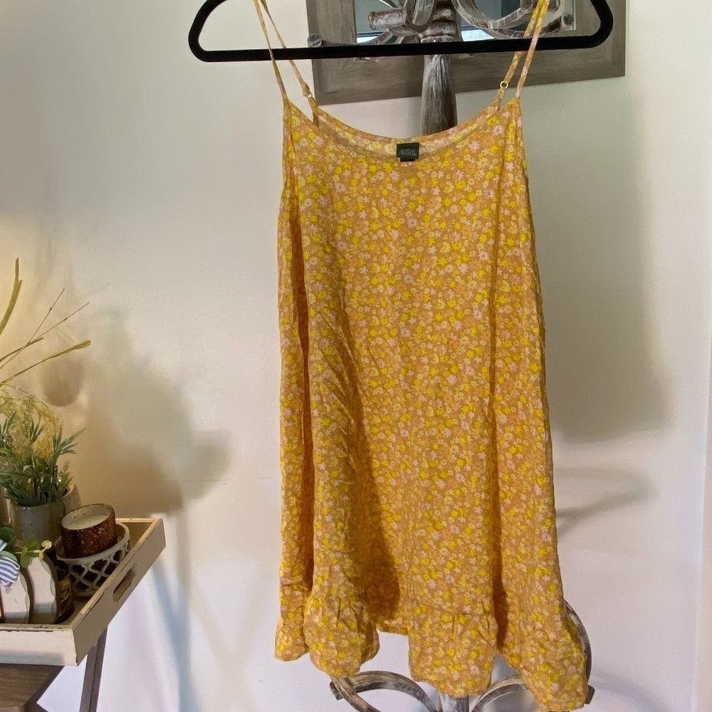 Wild Fable Yellow Floral Mini Dress